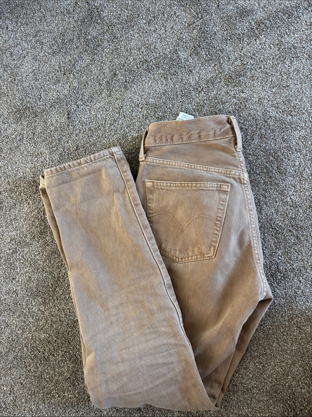 Levi's 501’s Originals-  Light Brown Straight Jeans